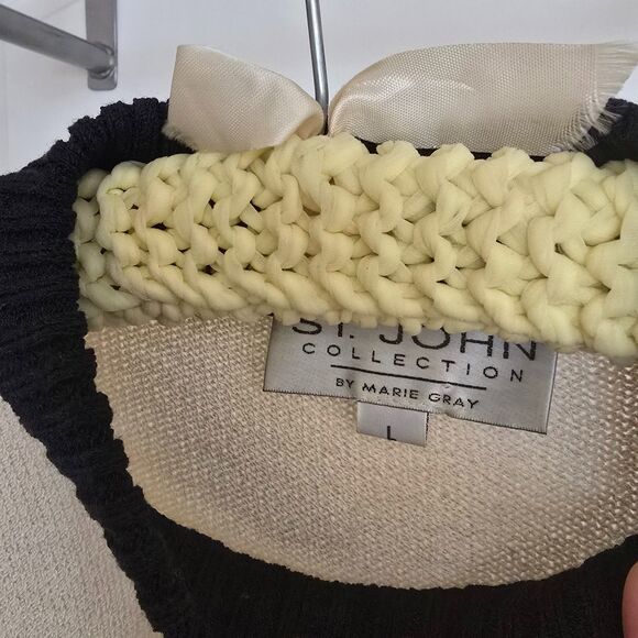 St John Collection by Marie Gray Sz Large Nautical Sweater - Picture 4 of 8